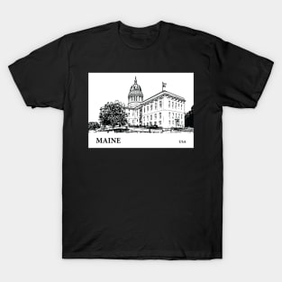 Maine State USA T-Shirt